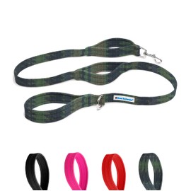 Shed Defender 5 ft. Standard Dog Leash - Three Padded Traffic Handles, Designed in The USA, Dual Layered Thickness Heavy Duty, Reflective Stitching, Large Dogs & Small Breed, Training Lead (Camo)