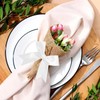 50 Pcs Pink Gift Wrap Bows, 3.3 Inch Satin Ribbon