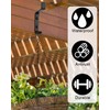 Kureny Pack of 12 Coat Hooks, Coat Hooks for Screwing,
