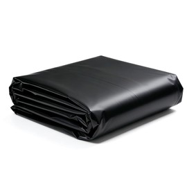 4 Mil Black Plastic Sheeting Roll, 4 FT x 100 FT Heavy Duty Plastic Roll for Garden Weed Barrier, Landscaping, Vapor & Dust Protection