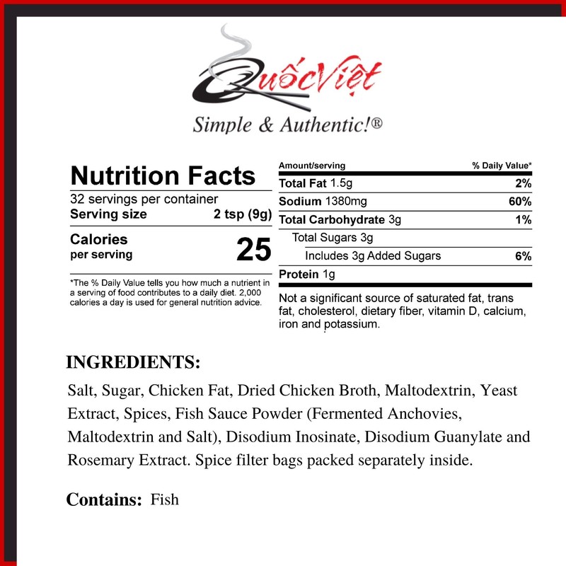 Quoc Viet Foods Chicken Flavored Pho Soup Base 10 oz