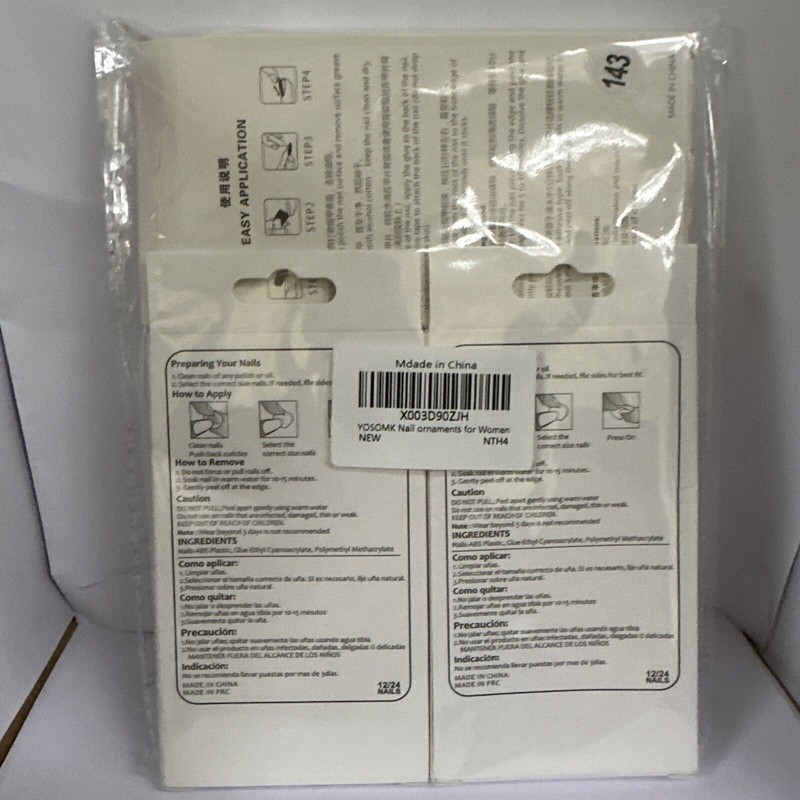 Yosomk Nail Ornaments x3pack Set.