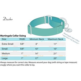 Dazzber Martingale Collars for Dogs, Adjustable, Durable, No Escape Stop, Pull Dog Collar Nylon for Large/Medium/Small Dogs (L (42 cm - 66 cm), Light Yellow)