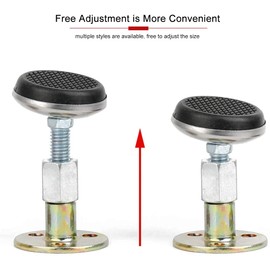 Tiardey 4 Pcs Bed Frame Anti-Shake Tool Bedside Stoppers Adjustable Threaded Fixer Rotatable Swing head for Home Bed Furniture Cabinets Wall Support (37-45mm)