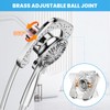 High Pressure Shower Heads, 7.2Inch 2 in 1 Rainfall Shower