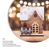 TOYANDONA LED Christmas House with Lighting Christmas Wooden Pendant Wooden