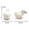 WitnyStore Tiny ⅝ Inch Long White Baby Chick Figurine -