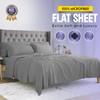 Sunshine Comforts Microfiber Flat Sheets King Size Breathable, Anti Wrinkle,