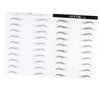 Mikinona 2 Sheets Artificial Eyebrow Patches Hair-like Simulation Eyebrows Waterproof