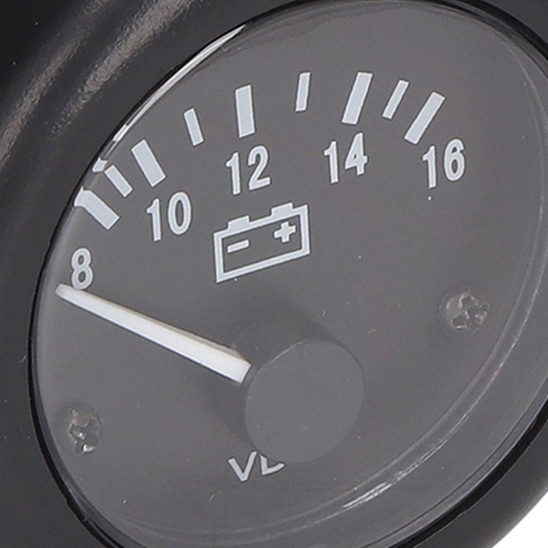 2in Diesel Engine Voltage Meter Automobile Generator Voltmeter Gauge 8‑16V