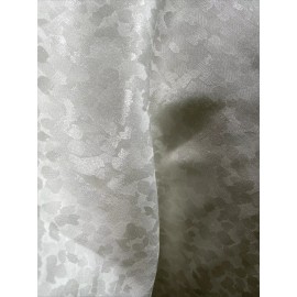 Unbranded 60% Silk 40%Cotton WHITE Satin Jacquard Fabric 54”W Dress Blouse Shirt Wedding