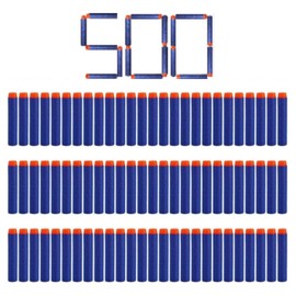 Refill Darts 500PCS Bullets Ammo Pack Compatible for Nerf Guns N-Strike Elite 2.0 Series, 500 Nerf N Strike Blaster Compatible Dart Bullets