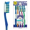 GuruNanda Multi-Action Toothbrush with Tongue Cleaner - Soft Bristles for