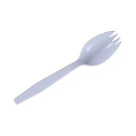 Daxwell Plastic Sporks, Medium Weight Polypropylene (PP), White, A10001391 (Case of 1,000)