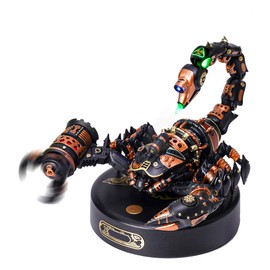 ROKR Model Kits For Adults to Build 3D Metal Puzzle Emperor Scorpion ABS And Metal Buds Insects Figurine,Steampunk Gift For Toys and Men(MI04)