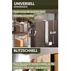 4smile Door Hooks for Hanging, Set of 4 - Stainless