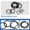Glarks 150pcs GB895.2 65Mn Metric 10 Sizes 10MM to 26MM
