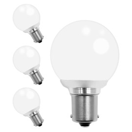Cheopha 1141 1156 20-99 12V RV Vanity LED Light Bulbs BA15S Single Contact Bayonet Base for RV Camper Trailer Motorhome Marine Boat Interior Bedroom Light Bulb 2W Warm White Pack of 4