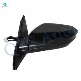 PM Auto Driver & Passenger Side Mirrors, Left-Right Power Heated Paintable Manual Folding View Mirrors Replacement For 2016-2021 Honda Civic, Door Mirror Pair of 2