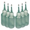 6 Pack of Gold Pan Panning Sniffer Snuffer Bottles 3oz