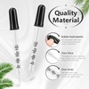 6Pcs 1ml Dropper,Eye Dropper Bent & Straight Tip,Glass Dropper with