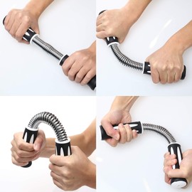 steelway Mini Spring Power Twister Bar for Arm Strength Training Arm Builder Heavy Duty Flexible Exerciser for Upper Body