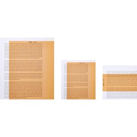 Set - A4, A5 & Ruler, reading aid coloured overlays for Dyslexia & Irlem Syndrome 12 Colours to choose from (Orange)