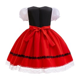 Lito Angels Little Red Riding Hood Fancy Dress Up Costume with Cloak Cape for Kids Girls Age 12-13 Years