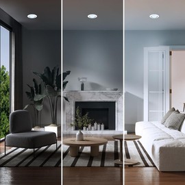 Feit Electric BR40 LED Light Bulbs, 65W Equivalent, Dimmable, E26 Medium Base, 850 Lumens, 5000K Daylight, 120V, 90 CRI, 22.8 Years Lifetime, Frosted Bulbs, Damp Rated, 12 Pack, BR40DM/950CA/2/6