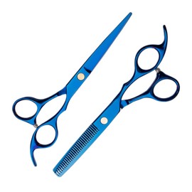 Baluue 2pcs Hair Scissors Professional Hairdresser Scissors Barbers Shears Hair Styling Tools Cutting for Home Salon
