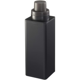Yamazaki 4853 Magnetic Refill Laundry Bottle, Tower, Black, Approx. 2.8 x 2.8 x 8.7 inches (7 x 7.2 x 22 cm), Tower Measuring Cap, Easy Refill, 16.9 fl oz (500 ml)
