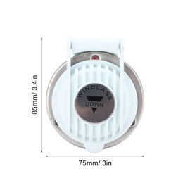 Rubber + Stainless Steel Windlass Foot Switch, 2pcs Windlass Foot Switch Up and Down White Hands Free Universal for Marine Boat Ship Anchor DC 12V/24V