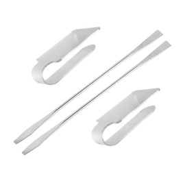 Baluue 2pcs Makeup Palette Stick Acrylic Mixing Plates Spatulas for Makeup Artists Skin Tone Matching