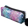 PHOGARY Mermaid Sequins Pencil Case for Girls, Glitter Pen Case