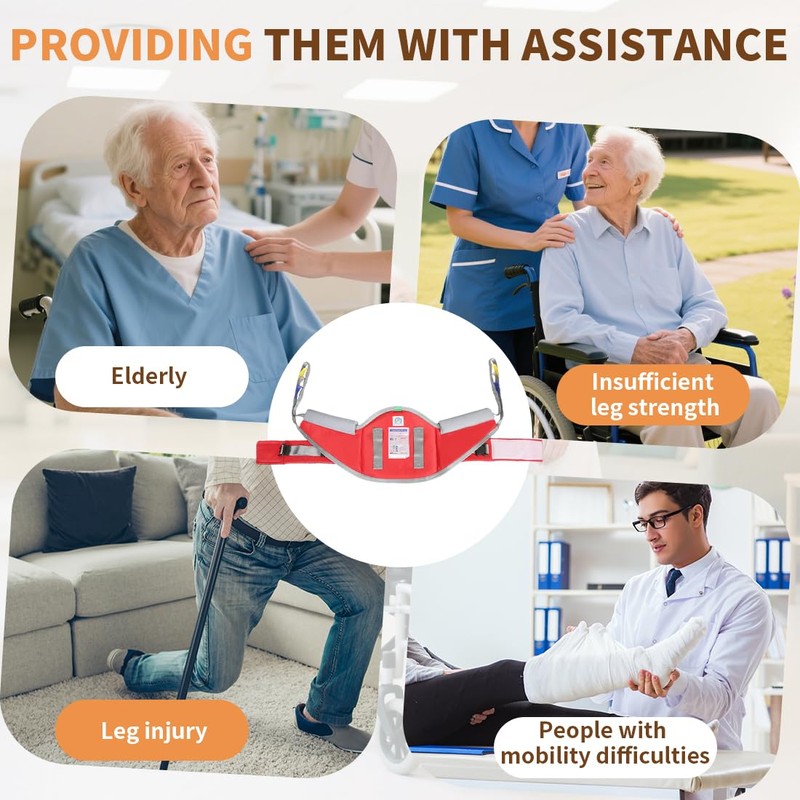 EZ Assistive Sit to Stand Patient Lift Sling with Pad,Stand