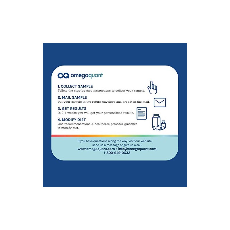Omega Quant Omega-3 Index Basic Kit de prueba Kit de