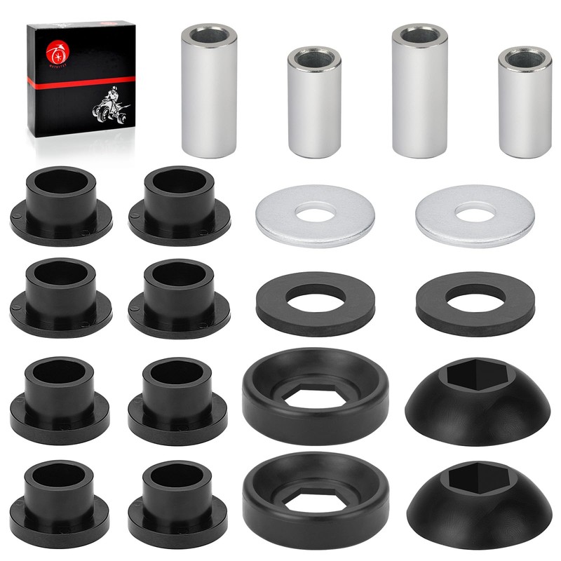 Front & Rear Shock Pivot Ball Bushings Sleeve Kit 16Pcs