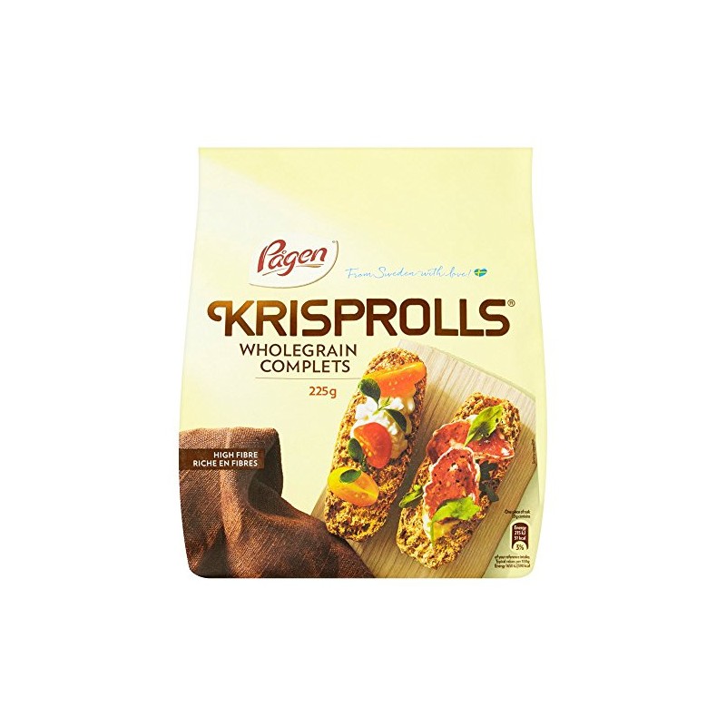 Pagen Cracker Wheat Krisprolls 225g x 8