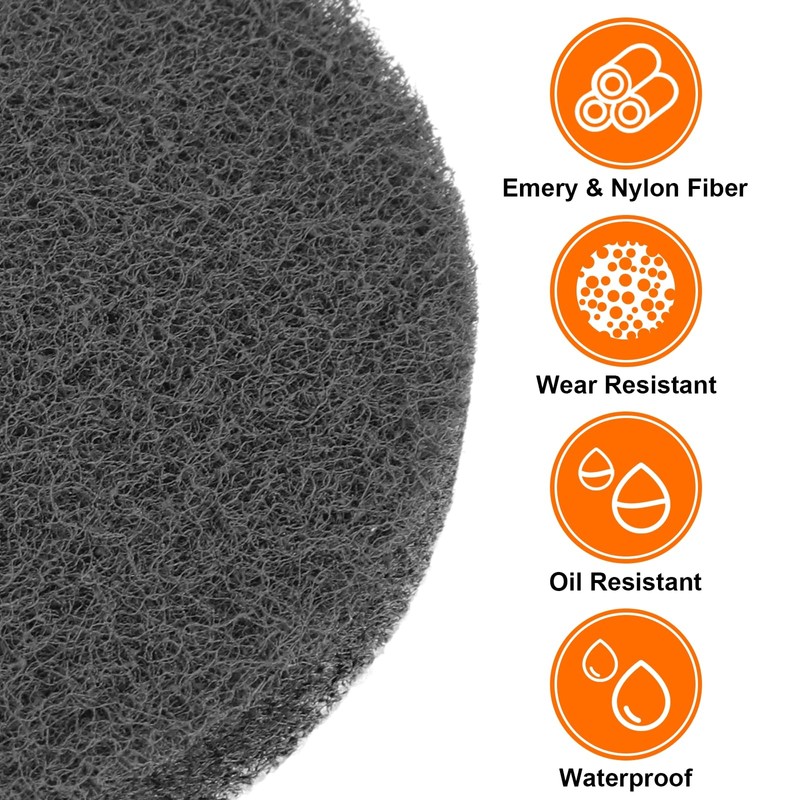 sourcing map 12pcs Scrubber Scouring Pads 800 Grits 2 Inch