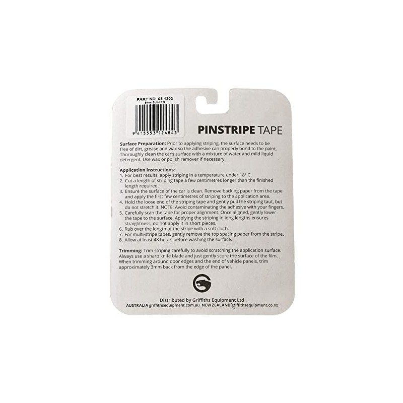 SAAS Pinstripe Tape 6mm Solid Red