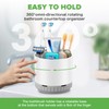 GFWARE Toothbrush Holders for Bathrooms - White Rotating Kids Electric