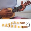 Guitar Strap Stylish Stripe Pattern Thickened Cotton Leather Adjustable Guitar