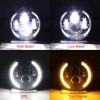 uspart- 2x Fit Freightliner FL112 Truck 7" Round Projector LED