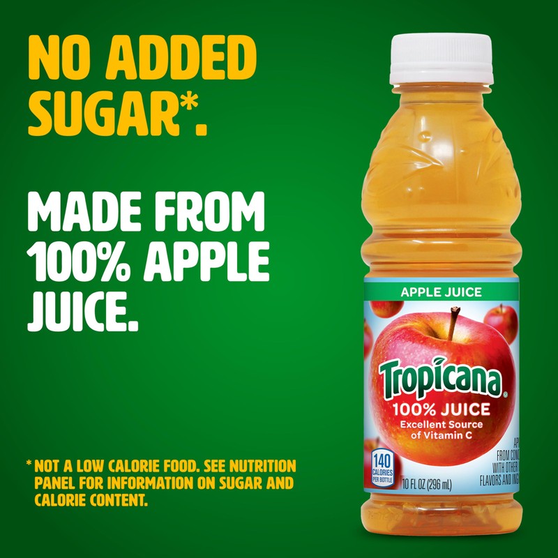 Tropicana Apple Juice, 10 Ounce (Pack of 24)
