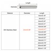 sourcing map 20 Pieces 2 x 12 mm Dowel Pins