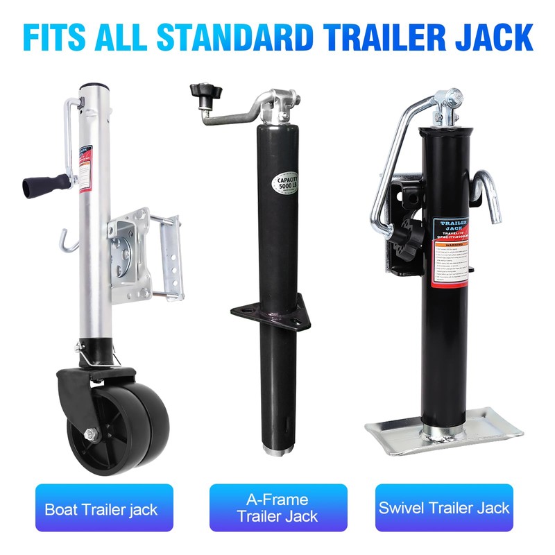 YEOPGYEON Trailer Jack Wheel with Pin - 6" Dual Wheel