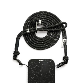 Mous – Phone Lanyard Crossbody with Detachable Wrist Strap – Black