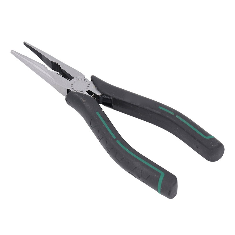Needle Nose Pliers 8in CRV Long Mini with Non Slip