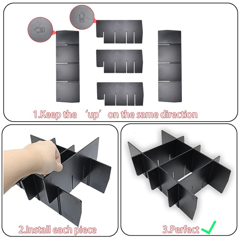 SENSHINE Center Console Organizer Divider for Ford F150 2021 2022