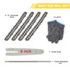 4 Pcs Mini Chainsaw Chain 6 Inch Replacement Chains for